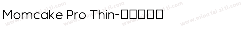 Momcake Pro Thin字体转换